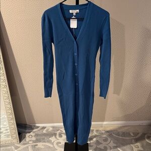 Ronny Kobo Collection Teal Long Sleeve Dress
